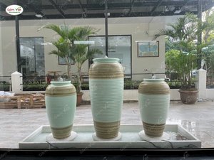 Business Gifts Feng Shui <b>Water</b> <b>Jar</b> Festivals Ceramics Stocked Sophisticated Flower Design <b>Water</b> Bottles - Product Image 4