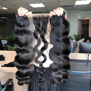 Raw Vietnamese Human Hair - <b>Water</b> Wavy- Brown and Black Color - Product Image 1