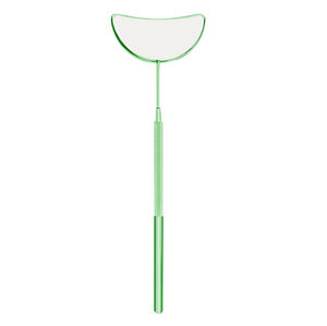 Espejo de pestañas con mango de acero inoxidable de mano ajustable con luz para técnicos de extensión de pestañas de salón diseño de gran angular - Product Image 2