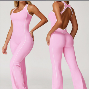 Body-suit avec logo personnalisé Combinaison moulante de yoga Combinaisons de sport Combinaisons sans manches de yoga Combinaison amincissante - Product Image 3