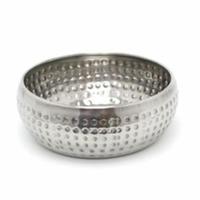 Bol de service en acier inoxydable élégant avec une finition brossée parfait pour les cuisines contemporaines et les paramètres de table à manger