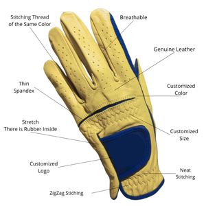 Gants de golf en cuir PU Cabretta personnalisés de haute qualité pour femmes hommes EOM acceptés fabriqués en Indonésie utilisation sportive pour la main gauche - Product Image 5