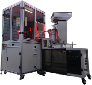 เครื่องตรวจสอบน็อตฝาปิดด้วยการมองเห็นที่ป้อนอัตโนมัติและดิสก์แก้ว - Product Image 1