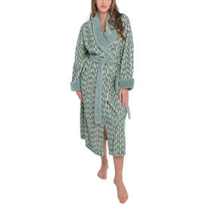 Women's Stylish Lightweight Cotton Kimono Robe Printed Floral <b>Sleepwear</b> Bath Robe - Product Image 2