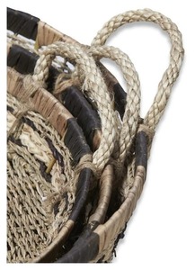 Ensemble de plateaux de service et de rangement en jonc de mer et en jute, design Best Choice, service de table durable, organisateur de rangement écologique pour la maison - Product Image 5