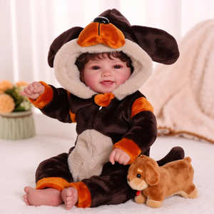 Muñeca <span class=keywords><strong>Reborn</strong></span> Bebé Mia Sonriente <span class=keywords><strong>de</strong></span> Babeside, 17 Pulgadas, Recién Nacido, Unisex, Cabeza <span class=keywords><strong>de</strong></span> Vinilo, <span class=keywords><strong>Cuerpo</strong></span> <span class=keywords><strong>de</strong></span> <span class=keywords><strong>Tela</strong></span> Suave - Product Image 3