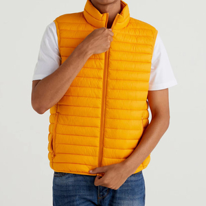 Chaleco acolchado personalizado para hombre, chaleco acolchado cálido y transpirable de invierno, chaqueta sin mangas para hombre - Product Image 1