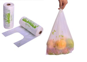 Sacs de t-shirt en rouleau sac plat de la société vietnamienne Sacs d'emballage Logo personnalisé résistant aux intempéries - Product Image 3