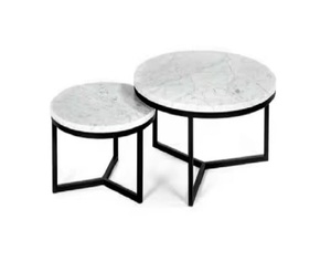 Última mesa de centro de Metal multiusos con tapa de mármol para sala de estar, cocina, dormitorio, decoración del hogar, suministros de muebles - Product Image 1