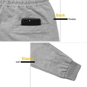 Pantalones de chándal de cintura alta ligeros transpirables para hombre, pantalones de chándal deportivos informales de nailon con fondo de chándal de gimnasio bordado - Product Image 5