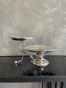 Soporte de chocolate de metal de calidad vintage con soporte de chocolate pulido plateado y servir para servir chocolate postres - Product Image 6