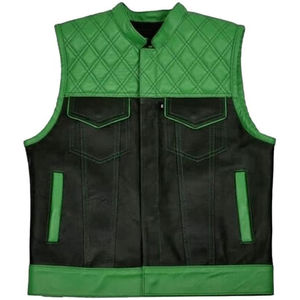 Gilet en cuir pour homme, nouvelle arrivée de luxe, personnalisé, en cuir véritable, coupe ajustée, respirant, coupe-vent, de haute qualité, sans manches, pour l'hiver - Product Image 3