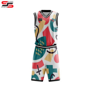 Uniforme de basket-ball personnalisé avec short imprimé du logo de l'équipe avec maillot cousu et chemise de basket-ball à sublimation - Product Image 4