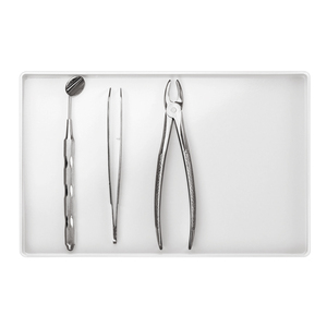 ORNAMIN Schuer Novotray Bottom Part-<b>Melamine</b> Dental Instrument <b>Tray</b> Base Dishwasher-Safe Medical <b>Tray</b> for Clinics Laboratories - Product Image 3