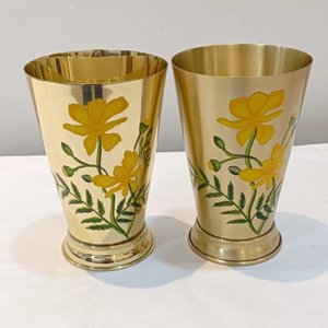 High Selling Hand Painted Designer Brass Drinking Tumbler for Tableware, Decoration Accessories Drinking Tumbler - Product Image 6