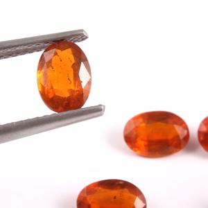 7*5 mm Amazing Orange Kyanite Nelace Spectacar Quality <b>Loose</b> Oval Shape Natural Sapphire Jewelry Making <b>Moissanite</b> Amber - Product Image 1