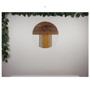 ใหม่ศิลปะผนังทรงกลมแบบปรับแต่งได้ครึ่งดวงจันทร์ศิลปะแขวนผนังไฟเบอร์เหมาะสำหรับห้องนั่งเล่นบ้านทันสมัยห้องนอนและตกแต่งสำนักงาน - Product Image 6