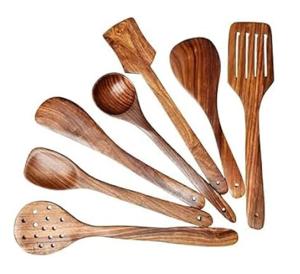 Ustensiles à salade écologiques, compatibles lave-vaisselle, pour la cuisine à domicile, fabriqués en Inde - Product Image 2