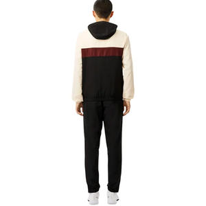 Chándal cortavientos ligero de nailon personalizado para hombre, conjunto de Jogger de poliéster, chaquetas reflectantes con cremallera y conjunto de pantalones de chándal de nailon - Product Image 2