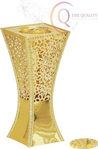 QUALITY COLLECTION Unique Design Brass Incense <b>Bakhoor</b> <b>Burner</b> Luxury Religious Purpose Aroma Diffuser for Indian Incense - Product Image 5