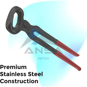 Pinza de pezuña de vinilo de 14 "Herramienta de herrador de acero al carbono y cromo vanadio para caballos, agarre de vinilo duradero, afilado y resistente a la oxidación - Product Image 3