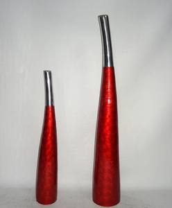 Venta al por mayor personalizado moderno hecho a mano de aluminio de lujo decoración del hogar florero de mesa bodas centros de mesa mini respetuoso con el medio ambiente - Product Image 5