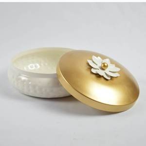 Precio al por mayor, recipiente decorativo para velas de hierro, cuenco para velas para el hogar y decoración navideña, cuencos de cera para velas - Product Image 2