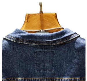 แจ็กเก็ตยีนส์ & เสื้อโค้ทแจ็กเก็ตยีนส์ทรงสลิมฟิตสำหรับผู้ชายเสื้อโค้ทยีนส์ลำลองมีกระดุมขนาดพิเศษ4XL - Product Image 4