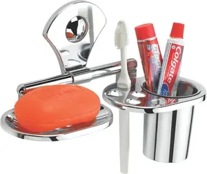 Soporte para cepillo de dientes de acero de nueva apariencia de calidad superventas con revestimiento negro, portavasos de diseño de lujo de la mejor calidad para cepillo de dientes - Product Image 2