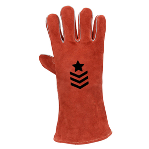 ถุงมือเชื่อมหนังน้ำหนักเบาที่มีความต้องการสูงความยาวปกติราคาสมเหตุสมผล - Product Image 5