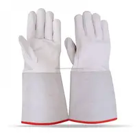 Промышленные рабочие перчатки, термостойкие перчатки из коровьей кожи TIG MIG, промышленные сварочные перчатки