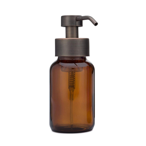 Customized logo Hand Wash 250 ml Amber <strong>Glass</strong> Foam <strong>Soap</strong> <strong>Dispenser</strong> - Product Image 2