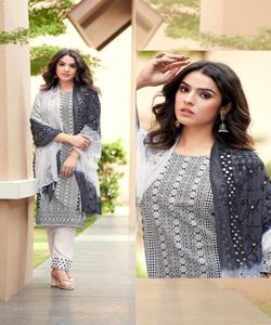 เสื้อผ้าสไตล์ปากีสถานสำหรับผู้หญิงชุดประจำชาติแบบเย็บติดสำหรับงานปาร์ตี้ - Product Image 4