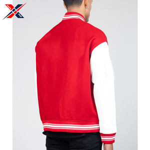 OEM Custom Lettermen Jacket High Quality Wool <b>and</b> Outdoor Fabric Thin Stand Collar Low MOQ <b>Top</b> Selling - Product Image 5