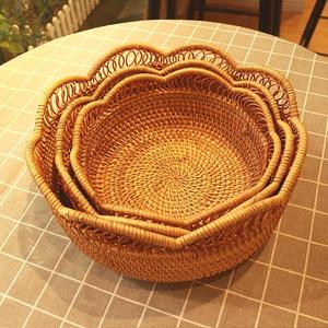 VGREENART Handmade Eco-Friendly Rectangle Rattan <b>Storage</b> <b>Basket</b> Flexible Design Kitchen Food <b>Vegetable</b> Organization Custom Logo - Product Image 1