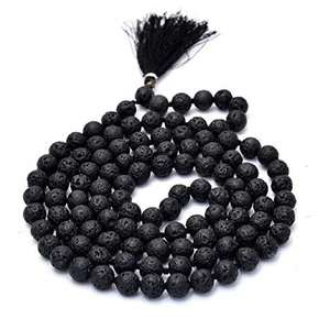 Cristal de pierre de lave Jap Mala 108 perles perles de prière bouddhiste Grade Aaa Original pierre précieuse de guérison Agate Mala pour Yoga méditation - Product Image 2