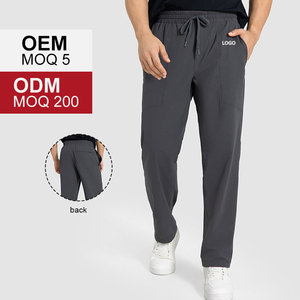 Pantalones Deportivos de Lona para Hombre con Logotipo Personalizado, Bolsillos Grandes, Cordón Ajustable, Elásticos, Transpirables, Ecológicos, Casuales, 100% Algodón, Impermeables - Product Image 2