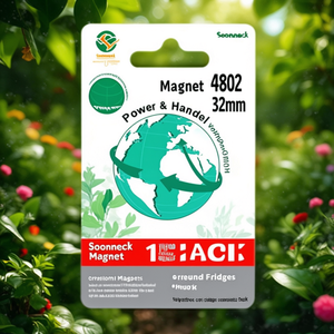 Imán Soennecken 4802 Redondo de 32 mm, Imanes Verdes para Refrigerador, Paquete de 10 - Product Image 3