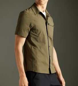 <span class=keywords><strong>Camicie</strong></span> Casual Eleganti da <span class=keywords><strong>Uomo</strong></span> Personalizzate 100% Cotone <span class=keywords><strong>con</strong></span> Ricamo <span class=keywords><strong>Manica</strong></span> <span class=keywords><strong>Corta</strong></span> <span class=keywords><strong>con</strong></span> Bottoni e Tasche - Product Image 3