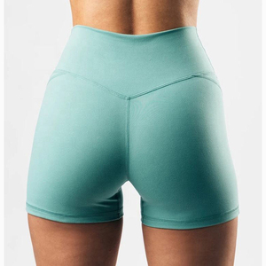 Pantalones Cortos Deportivos de Felpa para Mujer al por Mayor, Sin Costuras, Transpirables, de Secado Rápido, para Gimnasio, Yoga, Ciclismo, Fitness, Elásticos - Product Image 5