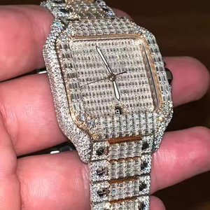 นาฬิกาหรูสำหรับผู้ชายนาฬิกาประดับเพชรสำหรับปลูกแบบเต็มรูปแบบนาฬิกาสไตล์ฮิปฮอปสุดคลาสสิก - Product Image 2