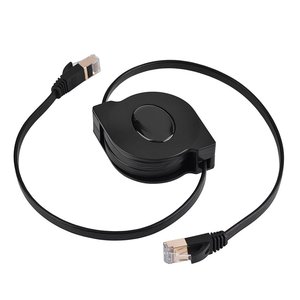 Cable Ethernet CAT 7, retráctil CAT7 RJ45 600MHz Cable de red LAN blindado con parche Cable Ethernet plano - Product Image 2