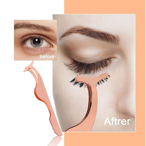 Pince à épiler et applicateurs d'extension de cils couleur or rose Pince à épiler applicateur de cils pour soins de beauté personnels - Product Image 4