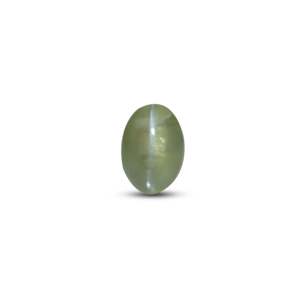 Piedra Preciosa de Crisoberrilo Ojo de Gato, Corte Ovalado Natural, 3.25 Quilates, Verde y Marrón, Piedra Suelta - Product Image 1