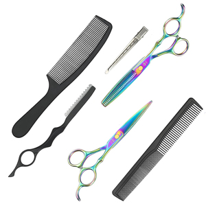 Ciseaux de coiffure professionnels 7 pouces 440C 62HRC outil de beauté de haute qualité avec poignée en acier inoxydable lame tranchante 440C 62HRC - Product Image 5