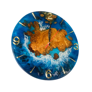 2025 mejor vendedor Reloj de pared de madera producto de madera reloj de resina de madera para decoración de pared de Vietnam para mayoristas - Product Image 4