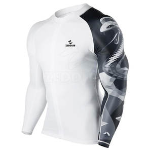 Wholesale Rash Guard for <b>Surfing</b> MMA Fitness Custom Logo OEM Factory Direct Rash Guard - Product Image 1