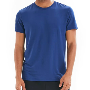 T-shirt en jersey léger à manches courtes pour homme, coupe ajustée, séchage rapide, logo personnalisé, lettres personnalisées, nouvelle mode, basique BD - Product Image 3