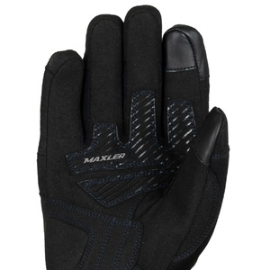 Guantes de moto de carreras de dedos largos personalizados, protección contra choques de invierno, guantes de seguridad táctiles de fibra de carbono y cuero - Product Image 5