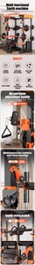 NOUVEAU Rack de musculation commercial compact, Cage Smith tout-en-un, multifonction, pour squats et bancs, équipement de gym ABS, machine de force, système de câbles croisés - Product Image 2
